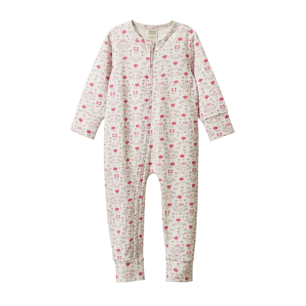 NATURE BABY - DREAMLANDS SUIT: CROSS STITCH POSEY PRINT [sz:NB]