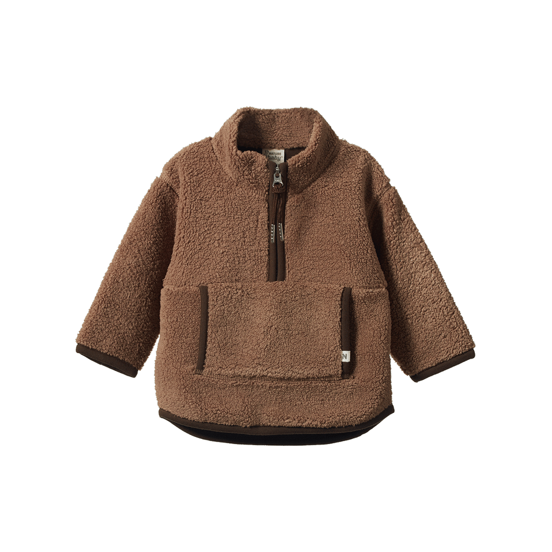 NATURE BABY - RANGER PULLOVER: OATMEAL [sz:6-12 MTHS]