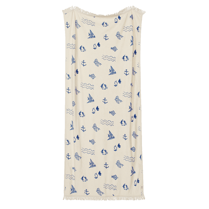 NATURE BABY - BEACH TOWEL: ATLANTIC PRINT