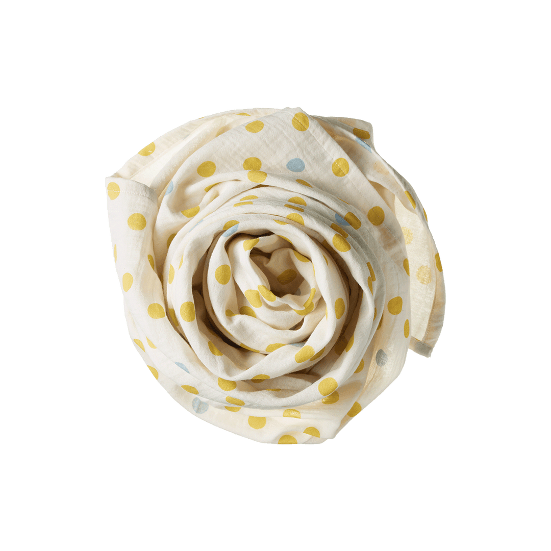 NATURE BABY - MUSLIN WRAP: SUMMER POLKA DOT PRINT 