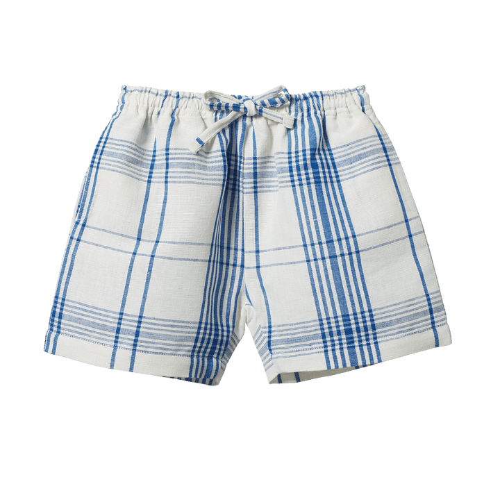 NATURE BABY - RAFFERTY SHORTS: CYDE CHECK [sz:1 YR]