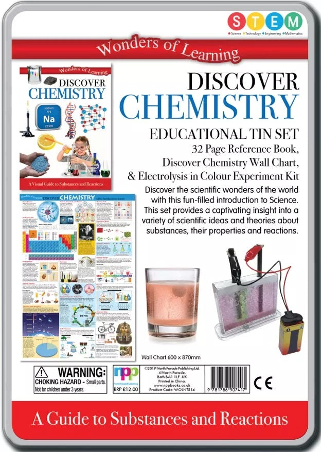 WONDERS OF LEARNING - DISCOVER CHEMISTRY STEM TIN SET