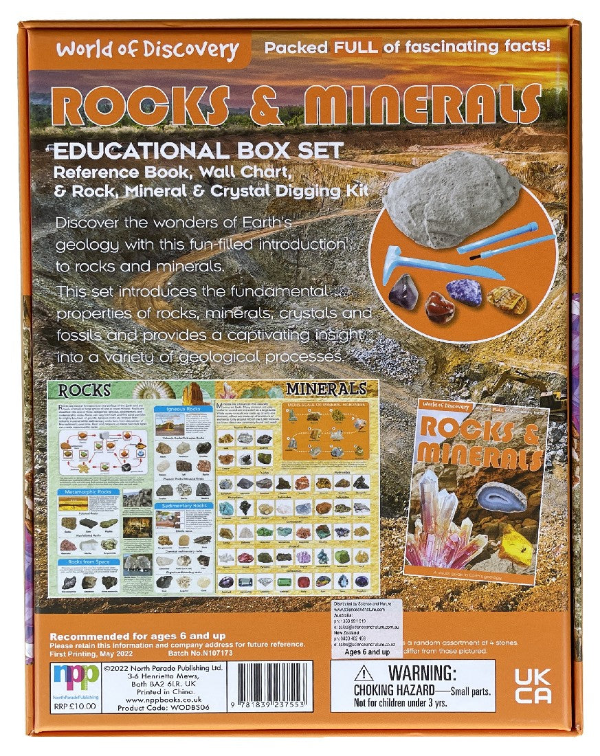 WORLD OF DISCOVERY - ROCKS AND MINERALS BOX 