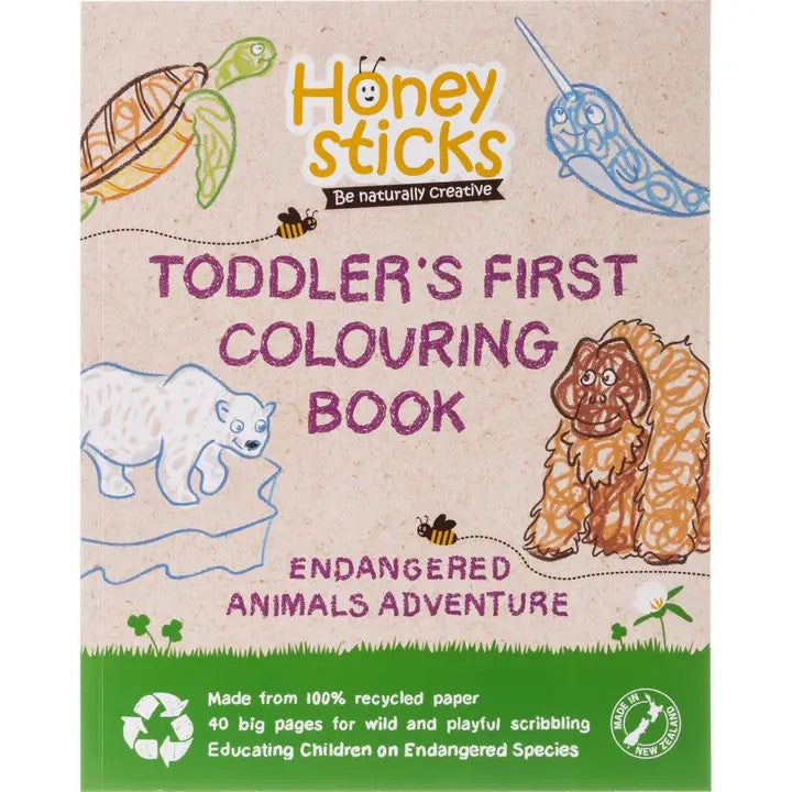 HONEYSTICKS - COLOURING BOOK: ENDANGERED SPECIES