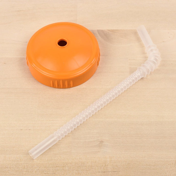 RE PLAY - CUP WITH REUSABLE STRAW: ORANGE