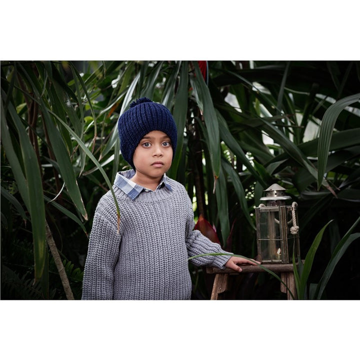 ACORN KIDS - CAMPSIDE BEANIE: NAVY