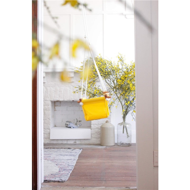 SOLVEJ - BABY TODDLER SWING: KOWHAI YELLOW