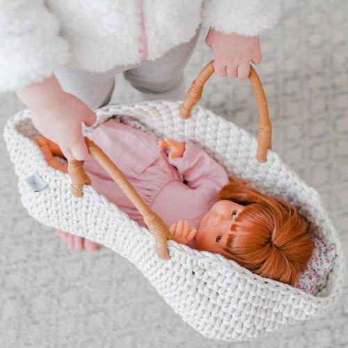 ASTRUP - KNITTED DOLL BASKET + BEDDING