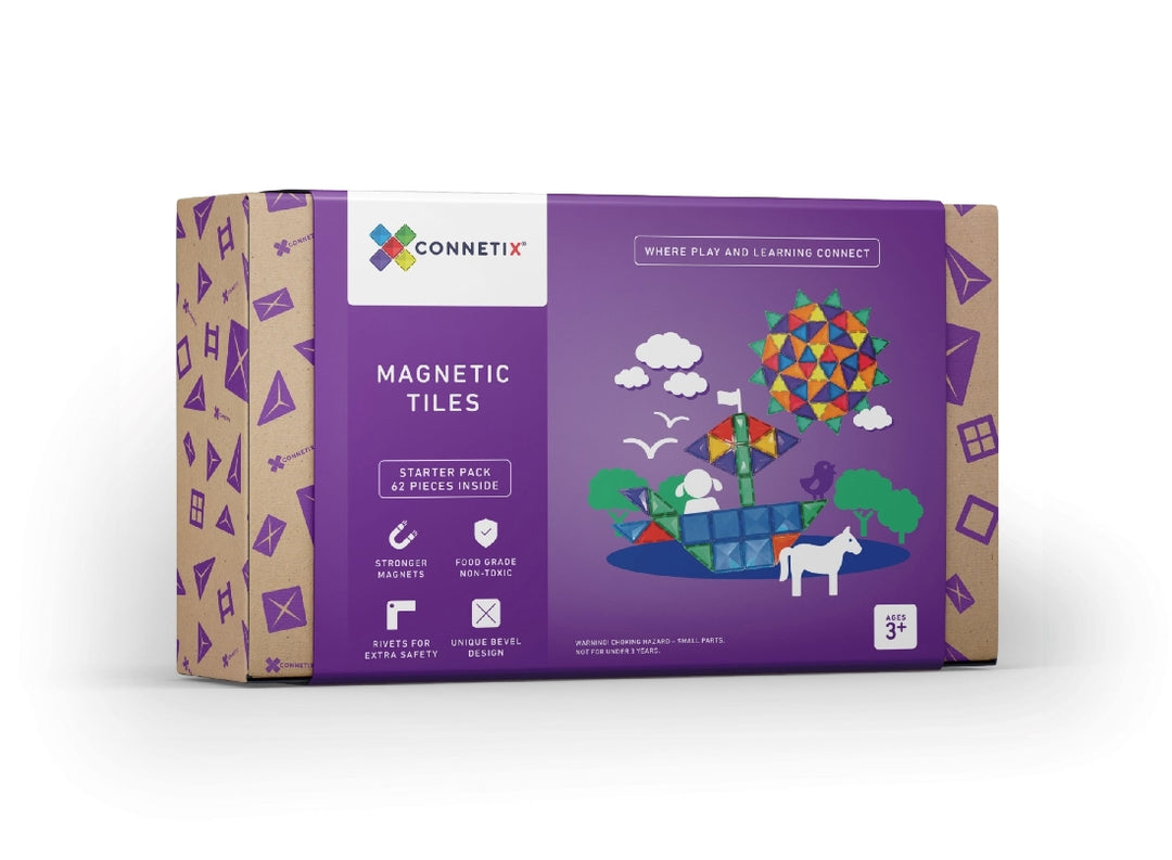 CONNETIX TILES - RAINBOW STARTER PACK: 60PC