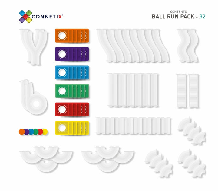 CONNETIX TILES - BALL RUN PACK: 92PC