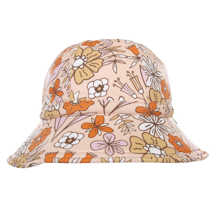 ACORN KIDS - BETTY SWIM HAT: PEACH/GOLD/MULTI