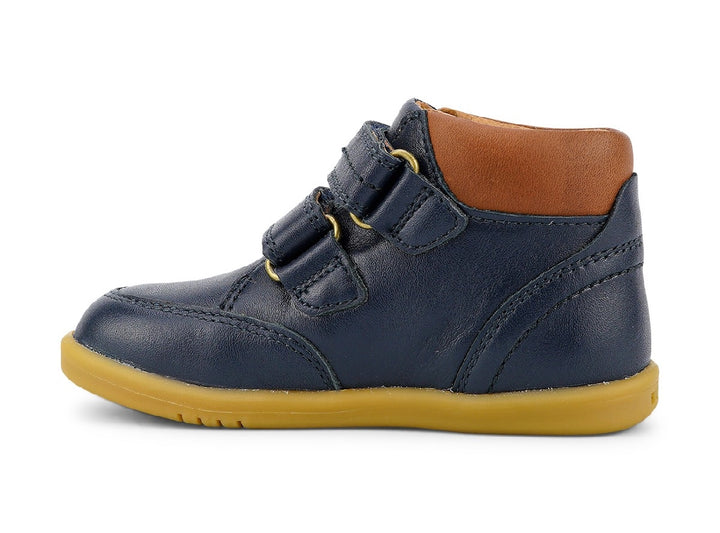 BOBUX - STEP UP TIMBER BOOT: NAVY