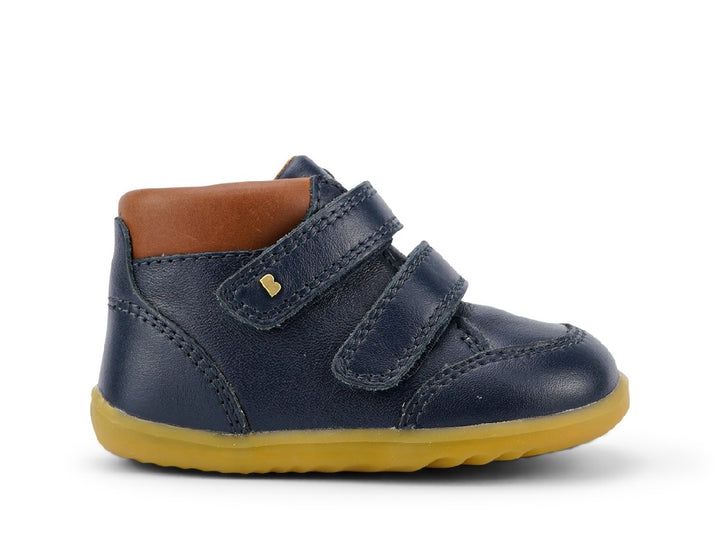 BOBUX - STEP UP TIMBER BOOT: NAVY