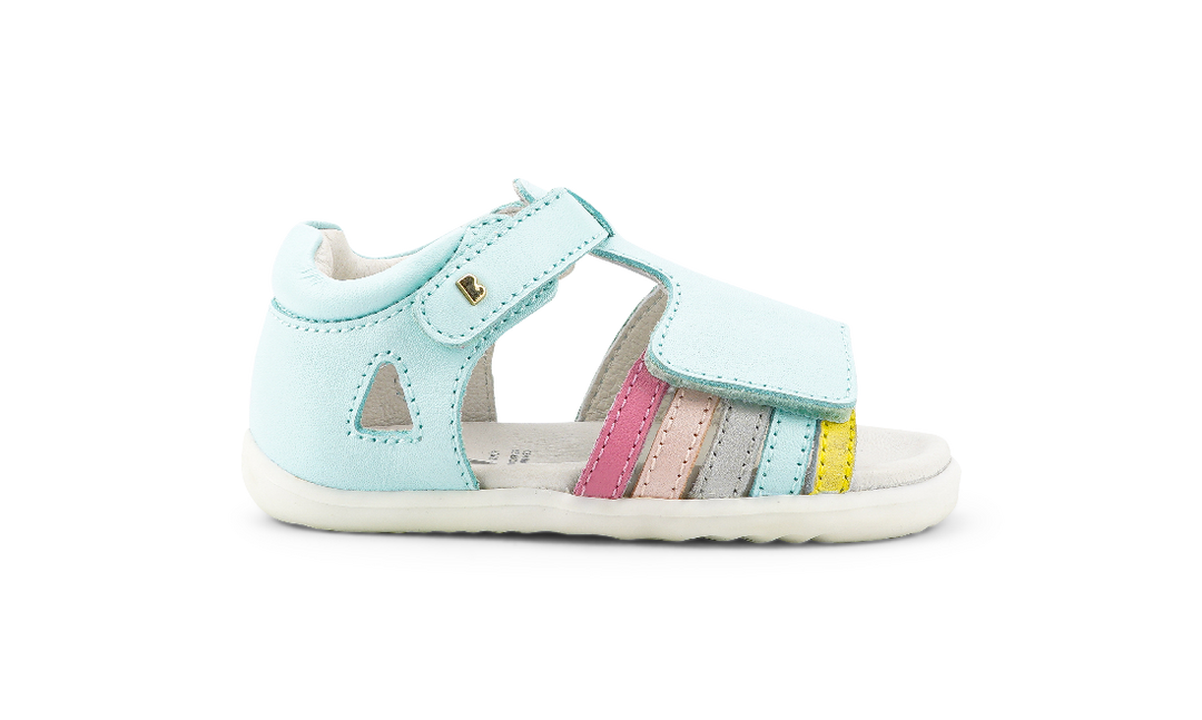 BOBUX - STEP UP MIRROR SANDAL: MIST+ DUSK PEARL