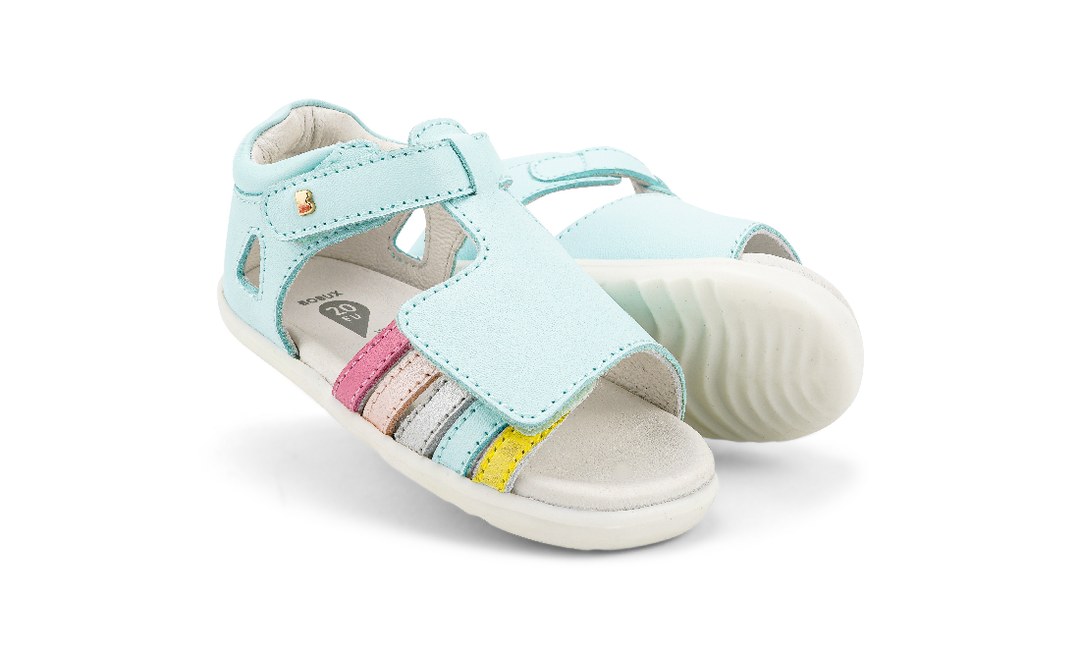 BOBUX - STEP UP MIRROR SANDAL: MIST+ DUSK PEARL